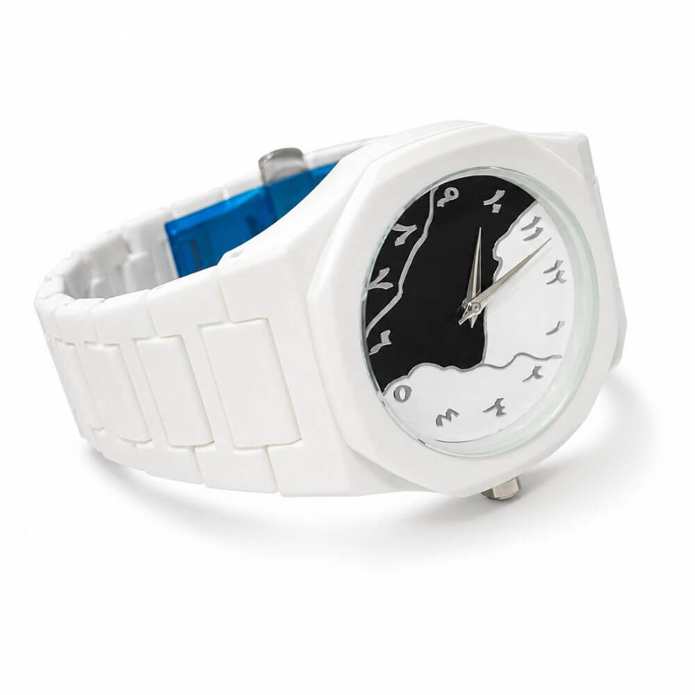 White Eclipse Arabic Aura  Watch